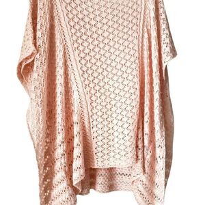 🛍️Pink crochet Shawl Swim Cover